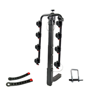 Premium 4 Bike Carrier Rack Hitch Mount Swing Down Bicycle W/ 2" Receiver