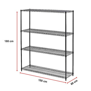 Modular Wire Storage Shelf 1500 X 600 1800Mm Steel Shelving