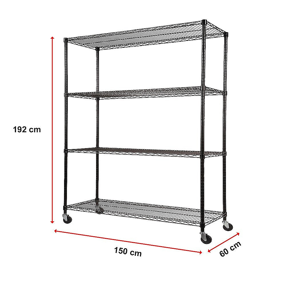 Modular Wire Storage Shelf 1500 X 600 1800Mm Steel Shelving