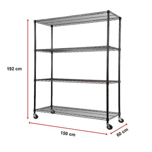 Modular Wire Storage Shelf 1500 X 600 1800Mm Steel Shelving