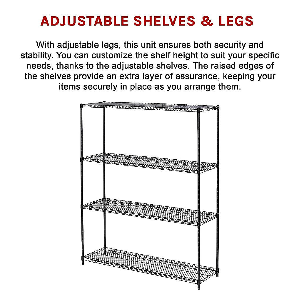 Modular Wire Storage Shelf 1500 X 450 1800Mm Steel Shelving