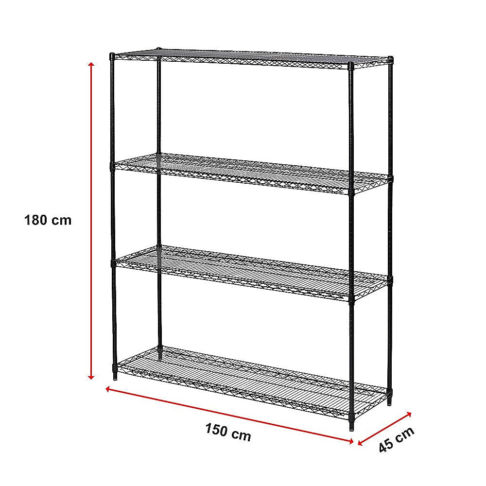 Modular Wire Storage Shelf 1500 X 450 1800Mm Steel Shelving