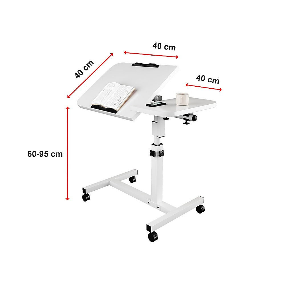 Laptop Desk Portable Mobile Computer Table Stand Adjustable Bed Study