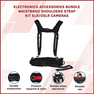 Electronics Accessories Bundle Waistband Shoulders Strap Kit Slr/Dslr Cameras