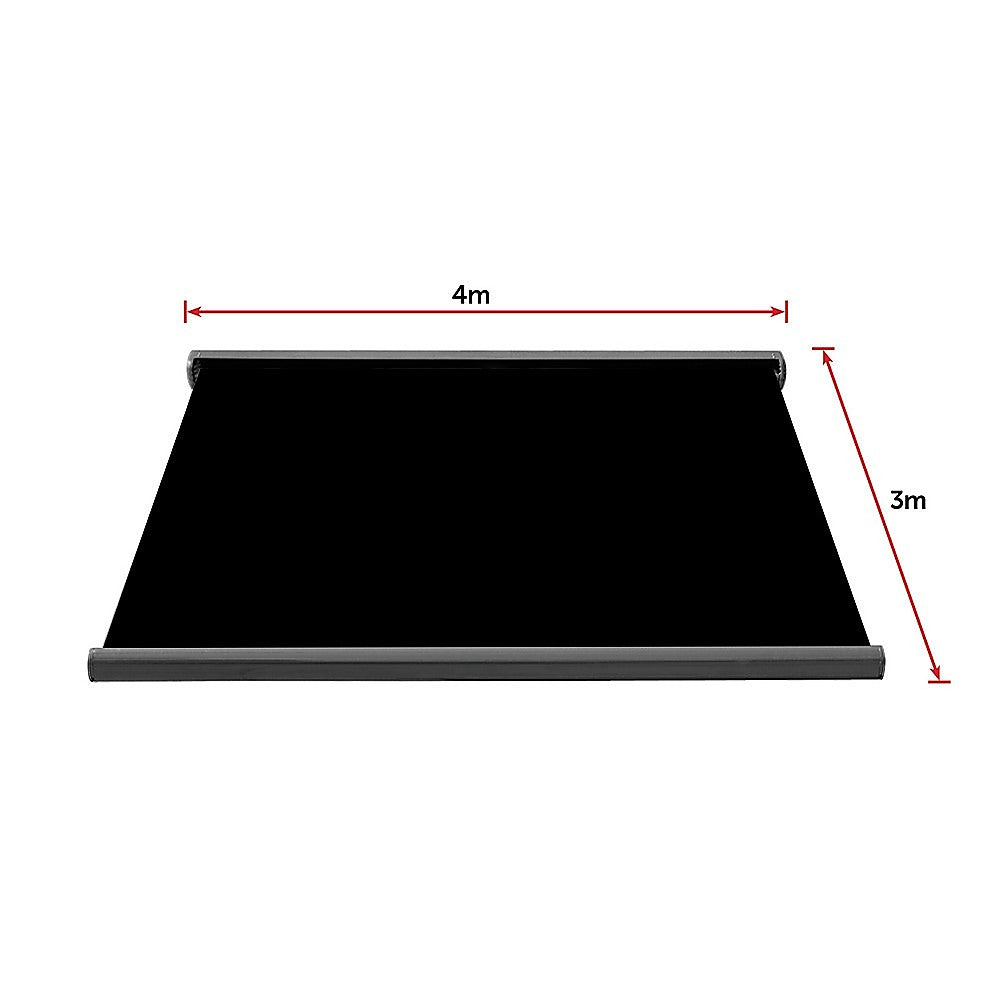 4.0M X 3.0M Retractable Folding Arm Awning Heavy Duty Full Cassette Motorised