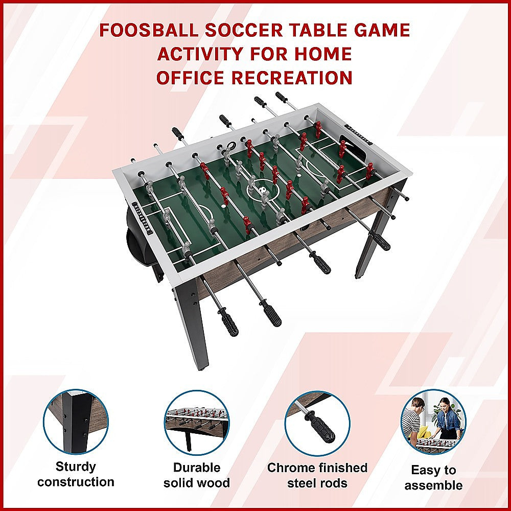 Randy & Travis Machinery Foosball Soccer Table Game Activity For Home Office Recreation