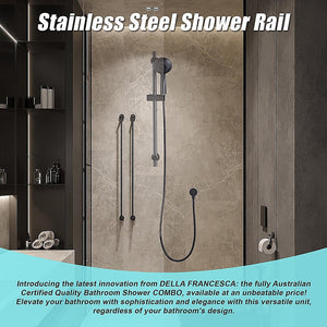 Hand Held Shower Rail Soap Dish Bathroom Set