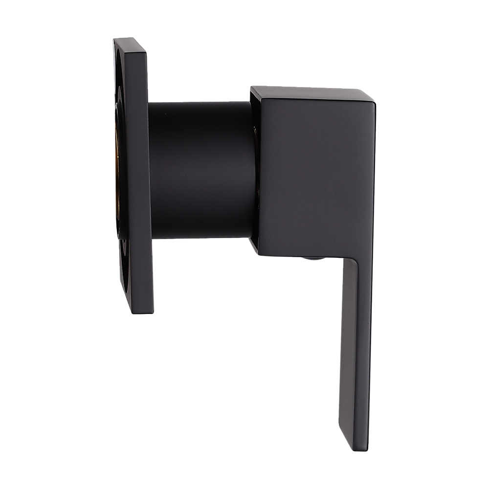 Della Francesca Bathroom Shower Hot And Cold Square Mixer Watermark Certified In Black