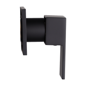Della Francesca Bathroom Shower Hot And Cold Square Mixer Watermark Certified In Black