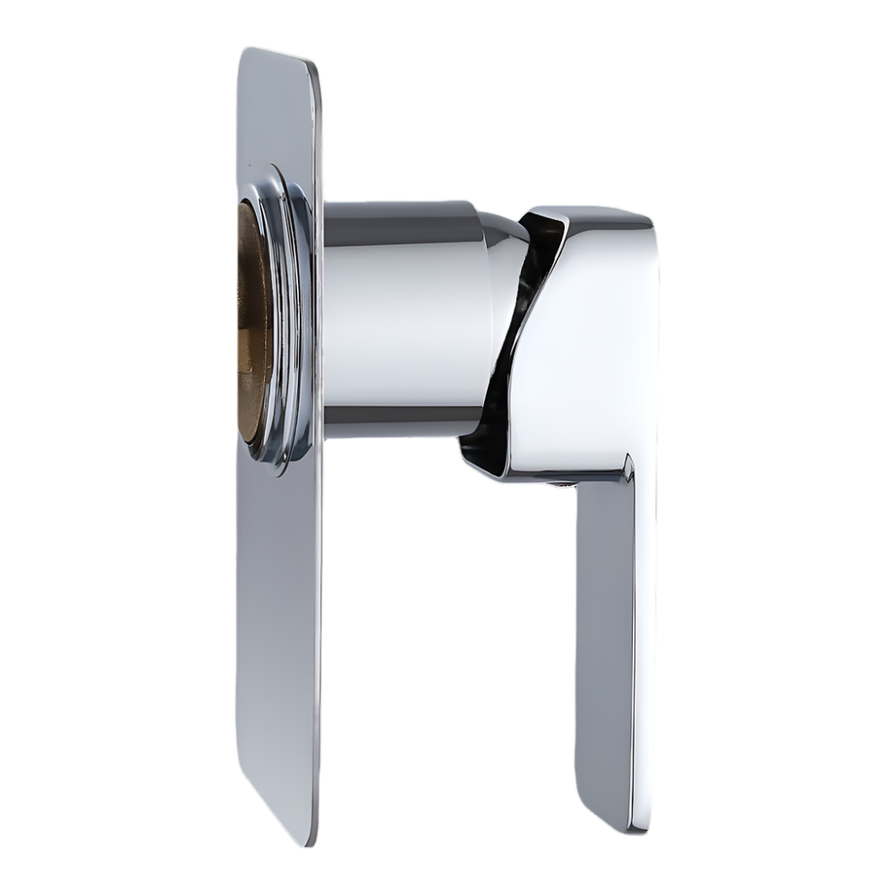 Single Square Shower Bath Mixer Tap Bathroom Watermark Approved In Chrome