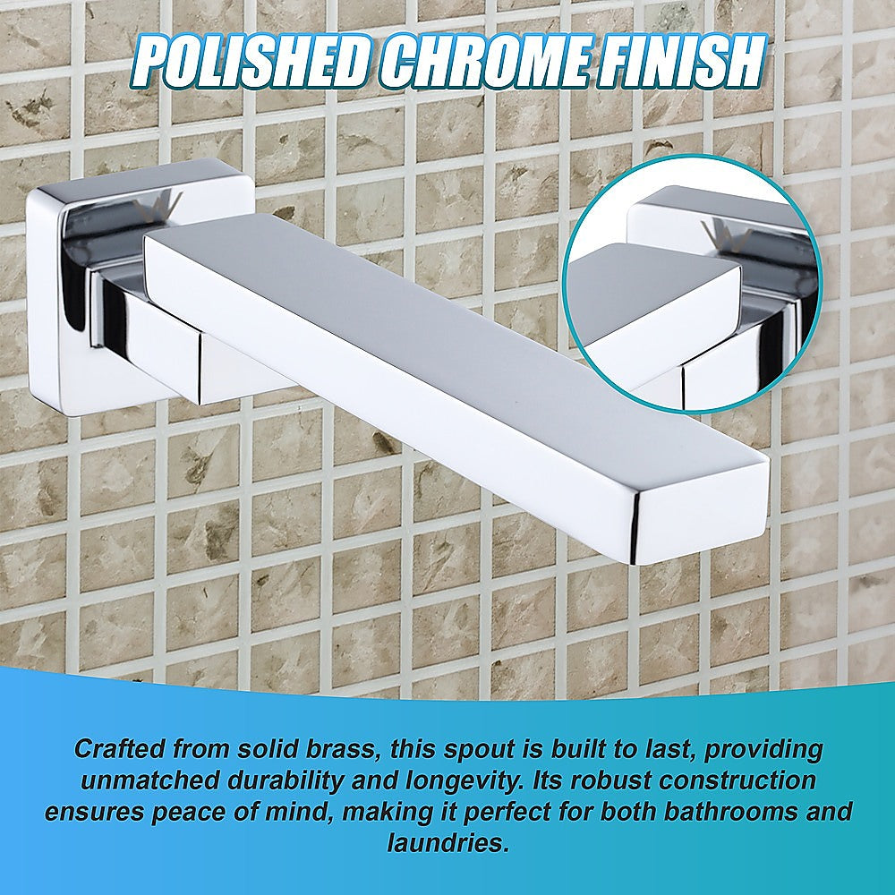 Bath In Wall Swivel Spout Polished Chrome Finish