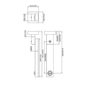 Bath In Wall Swivel Spout Polished Chrome Finish