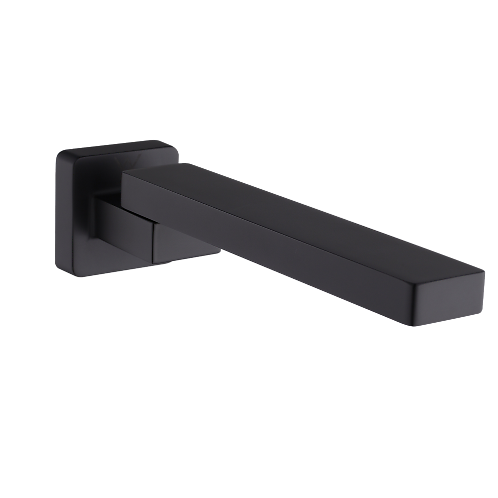 Bath In Wall Swivel Spout Matte Black