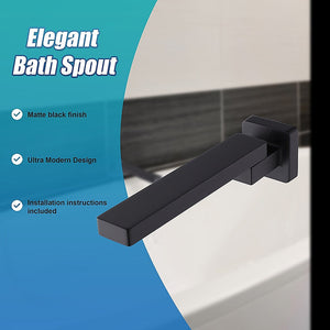 Bath In Wall Swivel Spout Matte Black