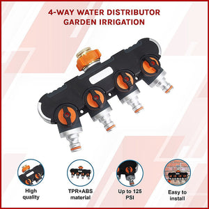 4 Way Water Distributor Garden Irrigation