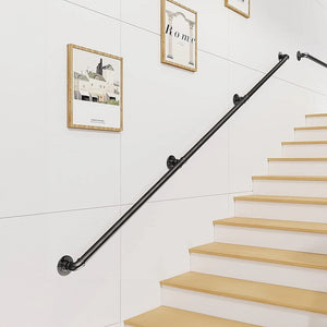 2M Handrail Stair Rail Grab Balustrade Staircase Banister + Installation Kit