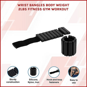 Wrist Bangles Body Weight 2Lbs Fitness Gym Workout