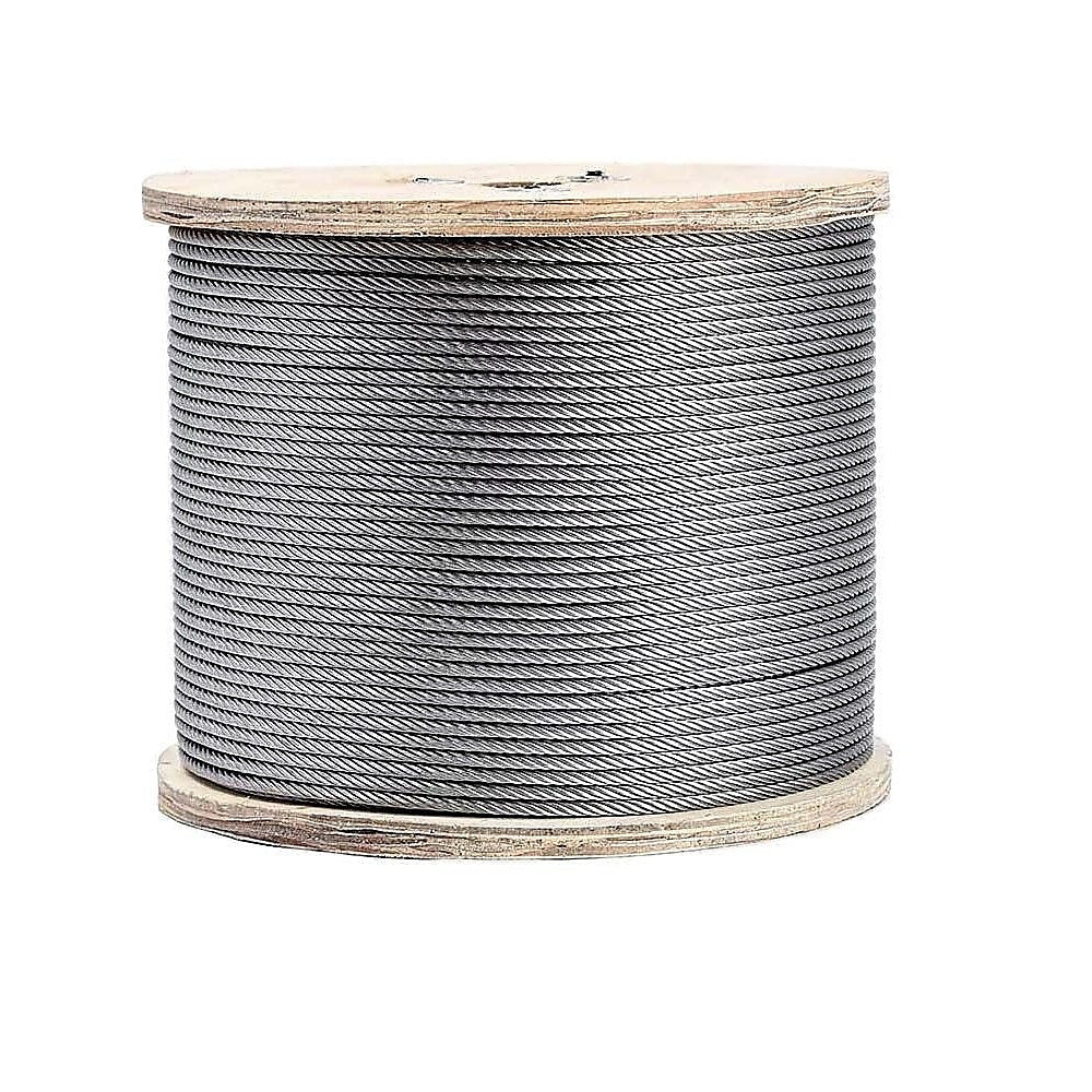 50M Stainless Steel Wire Rope Cable 5Mm 316 A4 7X7 Balustrade Fence