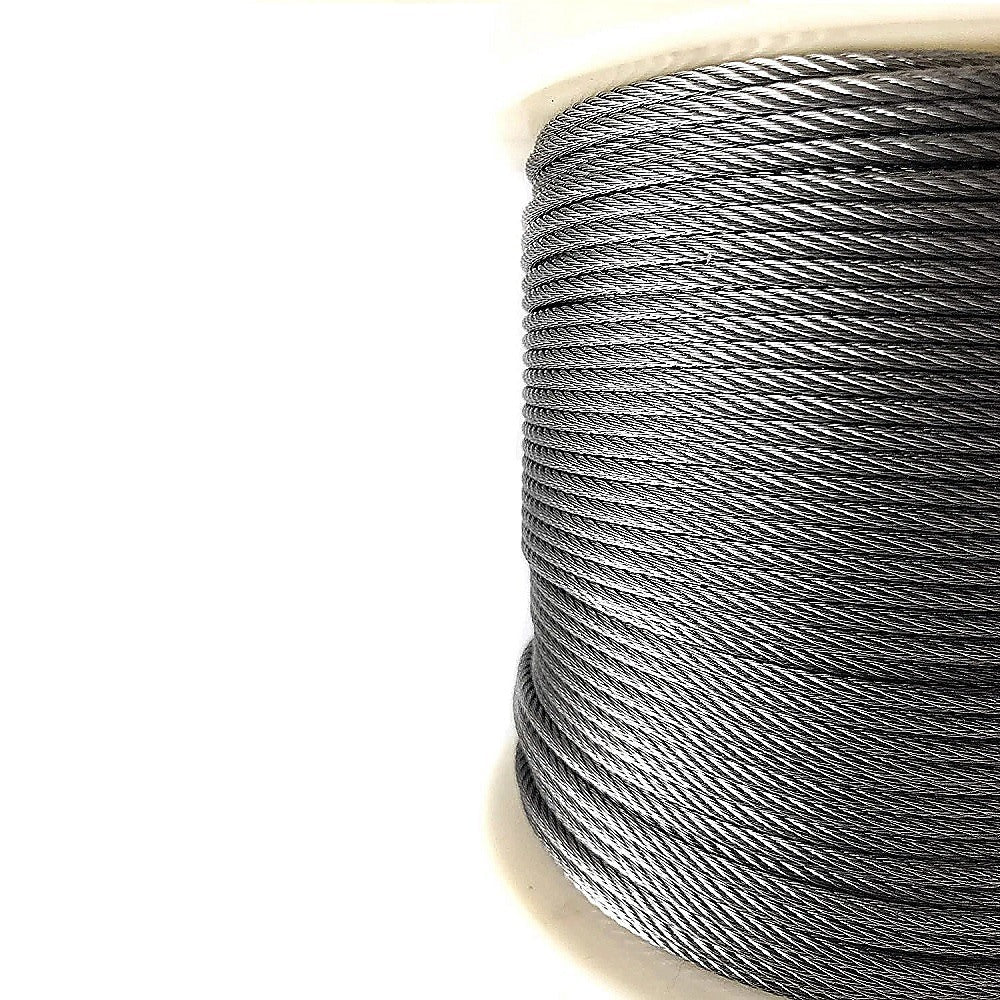 50M Stainless Steel Wire Rope Cable 5Mm 316 A4 7X7 Balustrade Fence