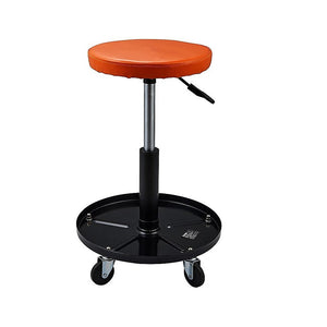 Rolling Shop Stool Mechanics Garage Adjustable Work Seat Creeper