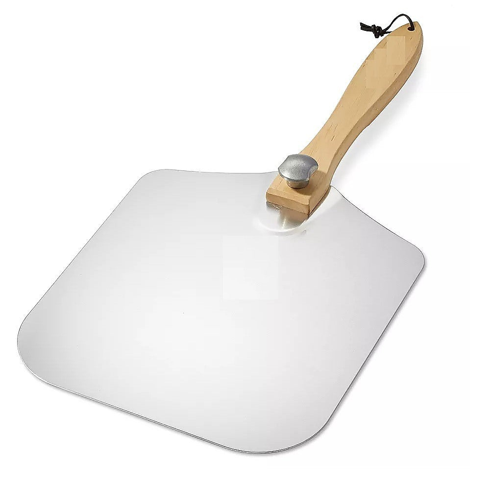 Pizza Peel Paddle W/ Foldable Handle For Baking Oven & Grill Aluminium