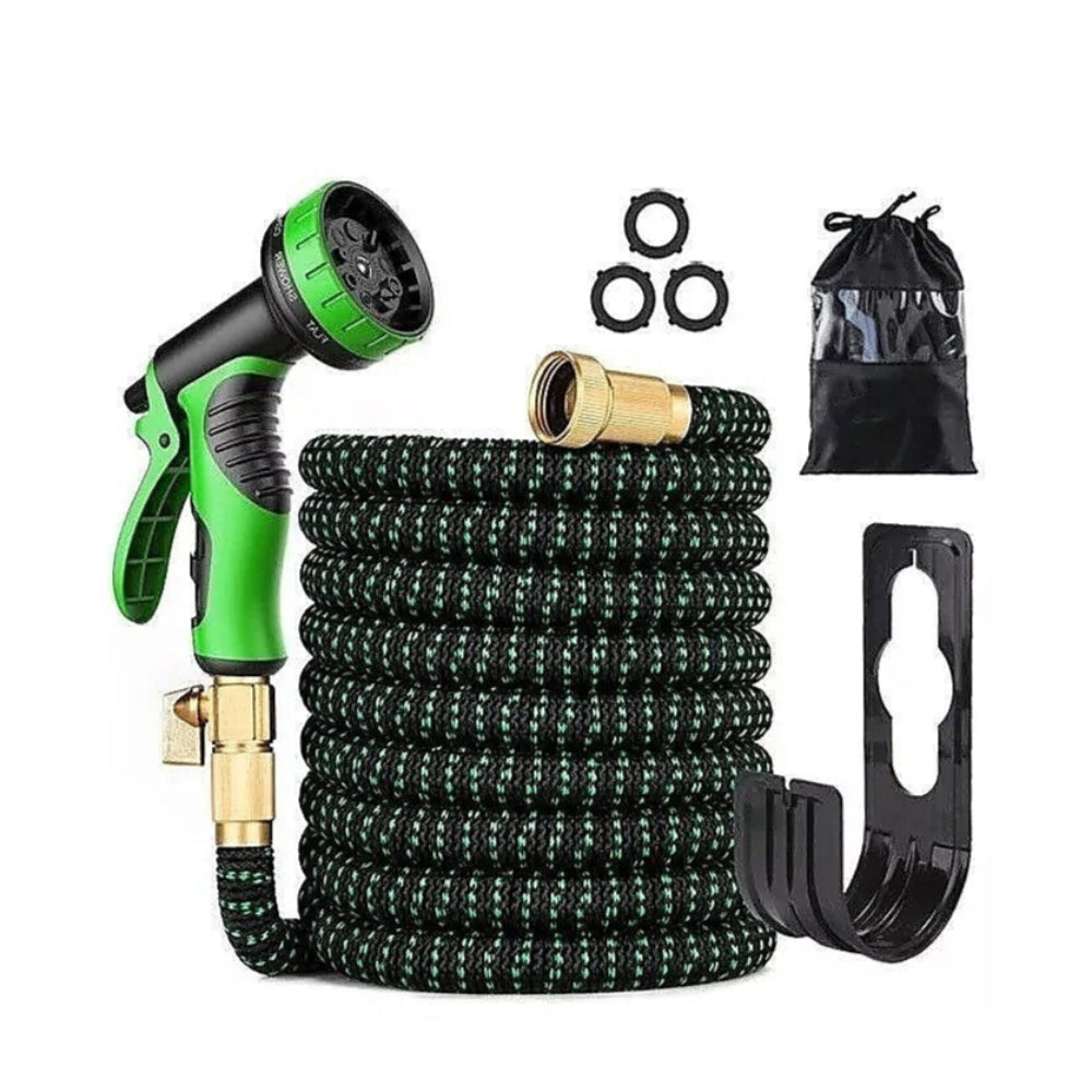 30M Garden Hose Strong Heavy Duty Expandable Flexible Water Spray Nozzle