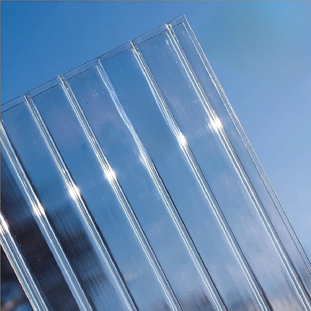 16Mm Polycarbonate Roofing Sheets Clear Uv 1050 X 2100Mm Bulk Pack