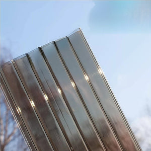 16Mm Polycarbonate Roofing Sheets Tinted Bronze Uv 1050X2100mm Bulk Pack