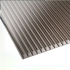 4Mm Polycarbonate Roofing Sheets Tinted Bronze Uv 610X1220mm Bulk Pack