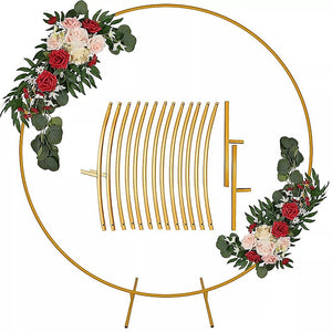 250Cm Round Balloon Arch Frame Stand Gold