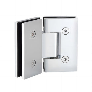 90Cm Frameless Diamond Shower Screen With Chrome Brackets And Ss Hinges Round Handle