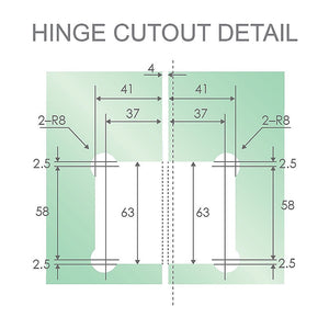 100Cm Frameless Diamond Shower Screen With Chrome Brackets And Ss Hinges Round Handle