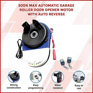 500N Max Automatic Garage Roller Door Opener Motor With Reverse