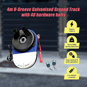 500N Max Automatic Garage Roller Door Opener Motor With Reverse