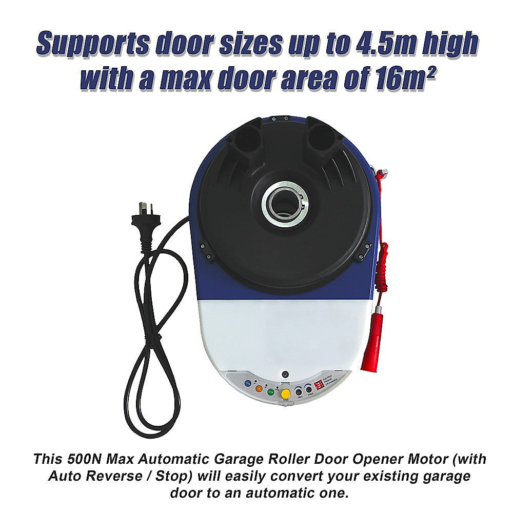 500N Max Automatic Garage Roller Door Opener Motor With Reverse