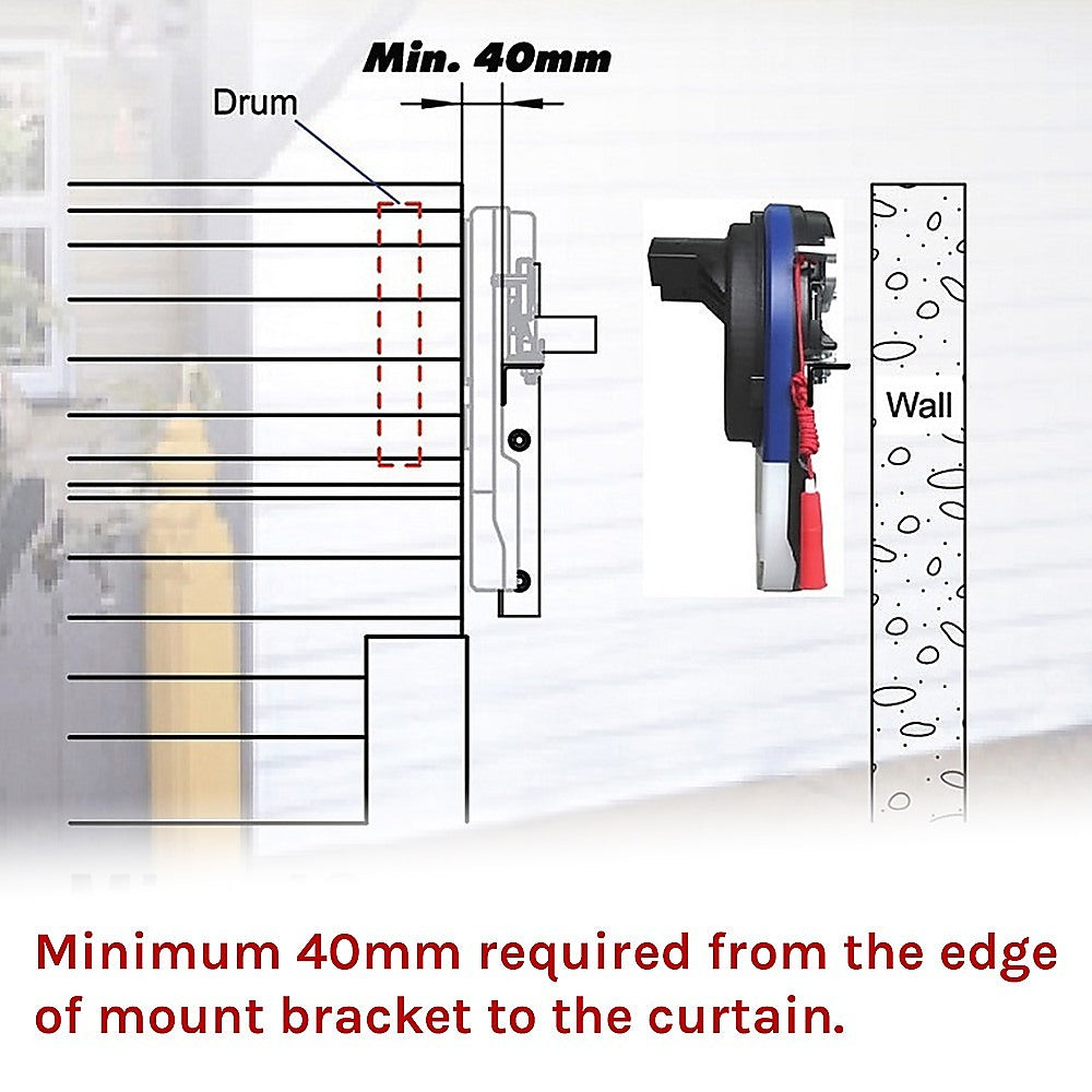 500N Max Automatic Garage Roller Door Opener Motor With Reverse