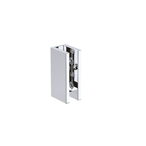 100Cm Wall To Frameless Shower Screen With Chrome Brackets And Ss Hinges Round Handle