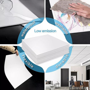 12 X Smooth Drop Ceiling Tiles 2Ft Pvc Panels