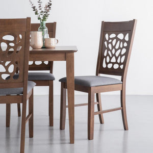 Allegro Dining Table + 6X Asbel Chair 7 Piece Set Cocoa