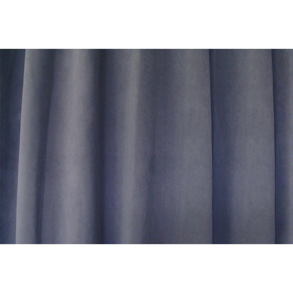 Large Thick Velvet Blockout Curtains 540X 230Cm Pinch Pleat+30 Hooks Purple Grey