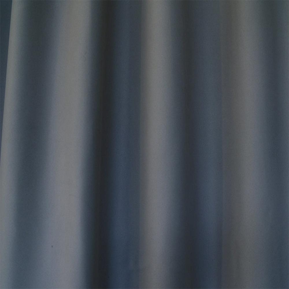 Blockout Curtains 540X230cm Pinch Pleat+ Hooks High Level Fabric Grey Blue