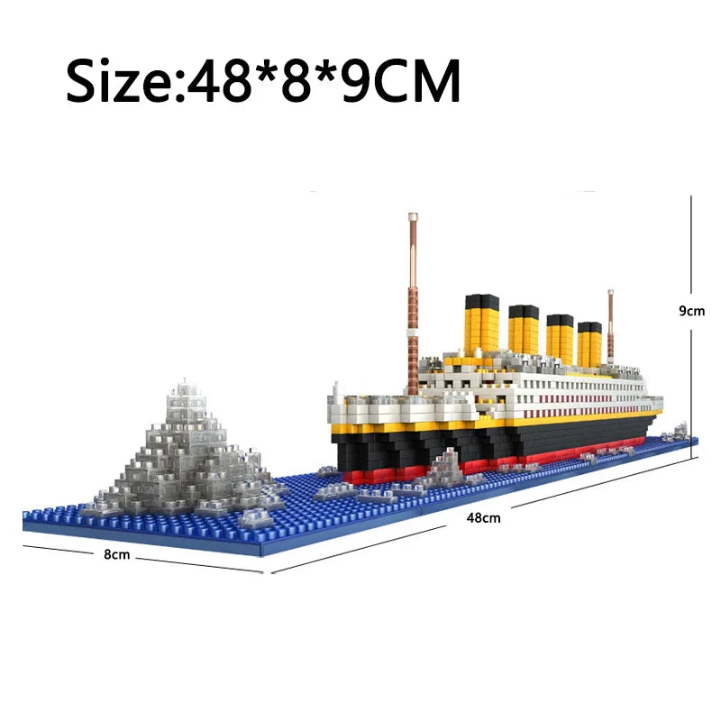 Nneoba Titanic Ship Toy With Led Light