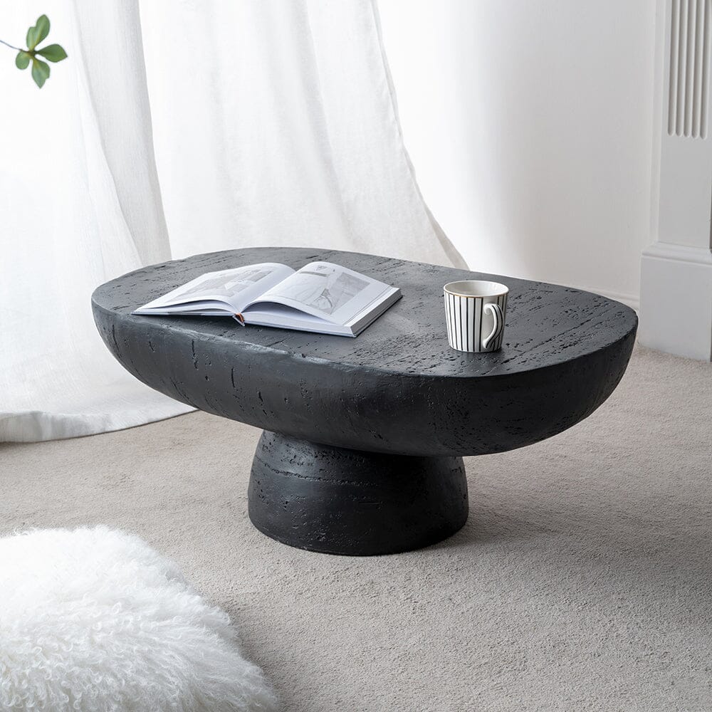 Black Is Back Cement Coffee Table