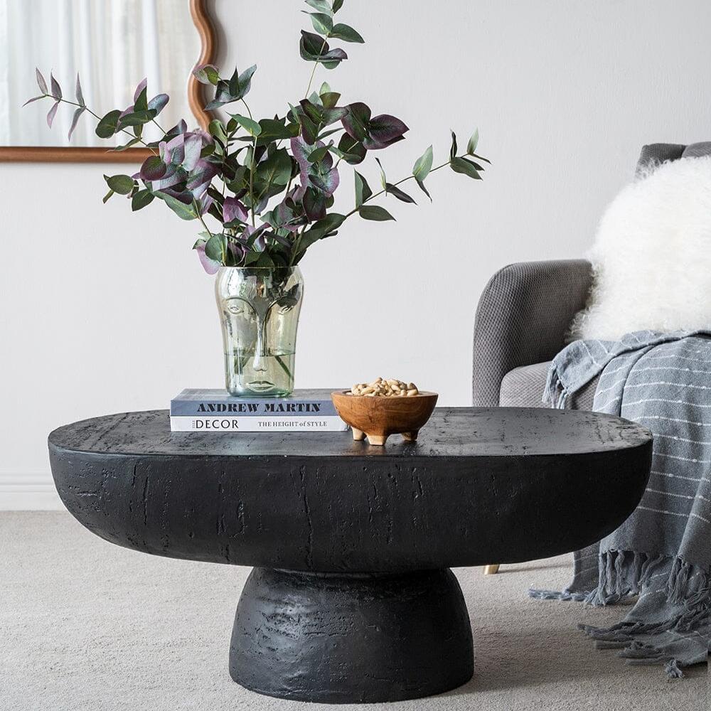 Black Is Back Cement Coffee Table