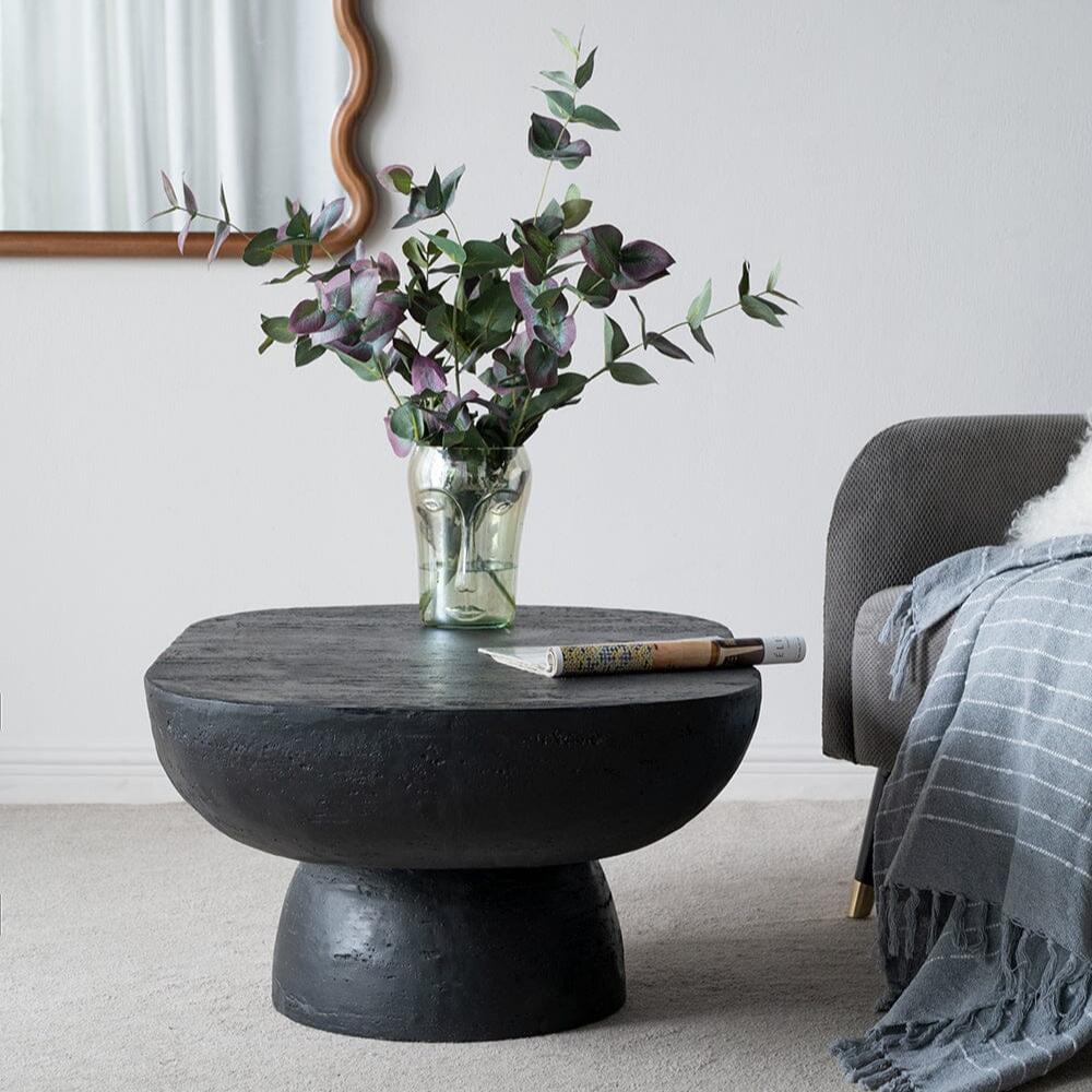 Black Is Back Cement Coffee Table