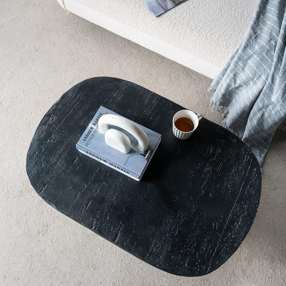 Black Is Back Cement Coffee Table