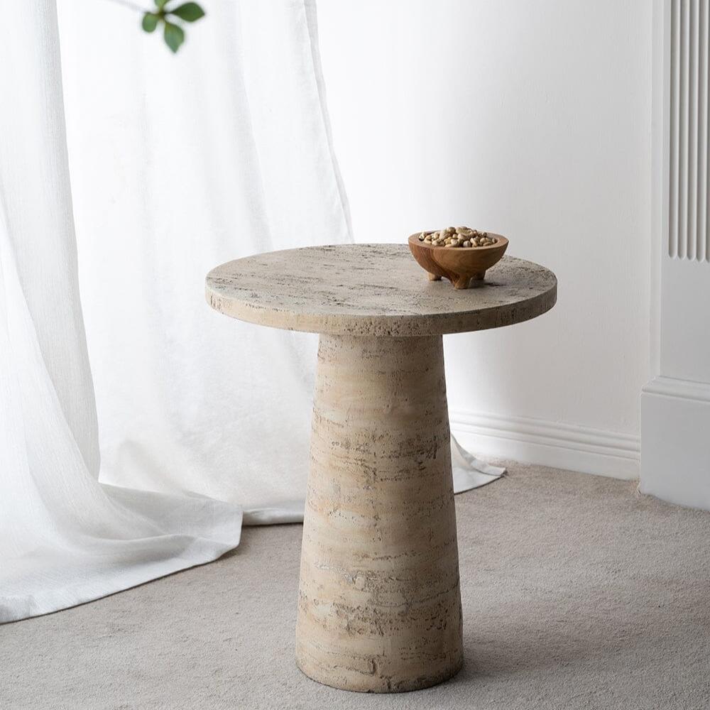 Logan Cement Round Side Table