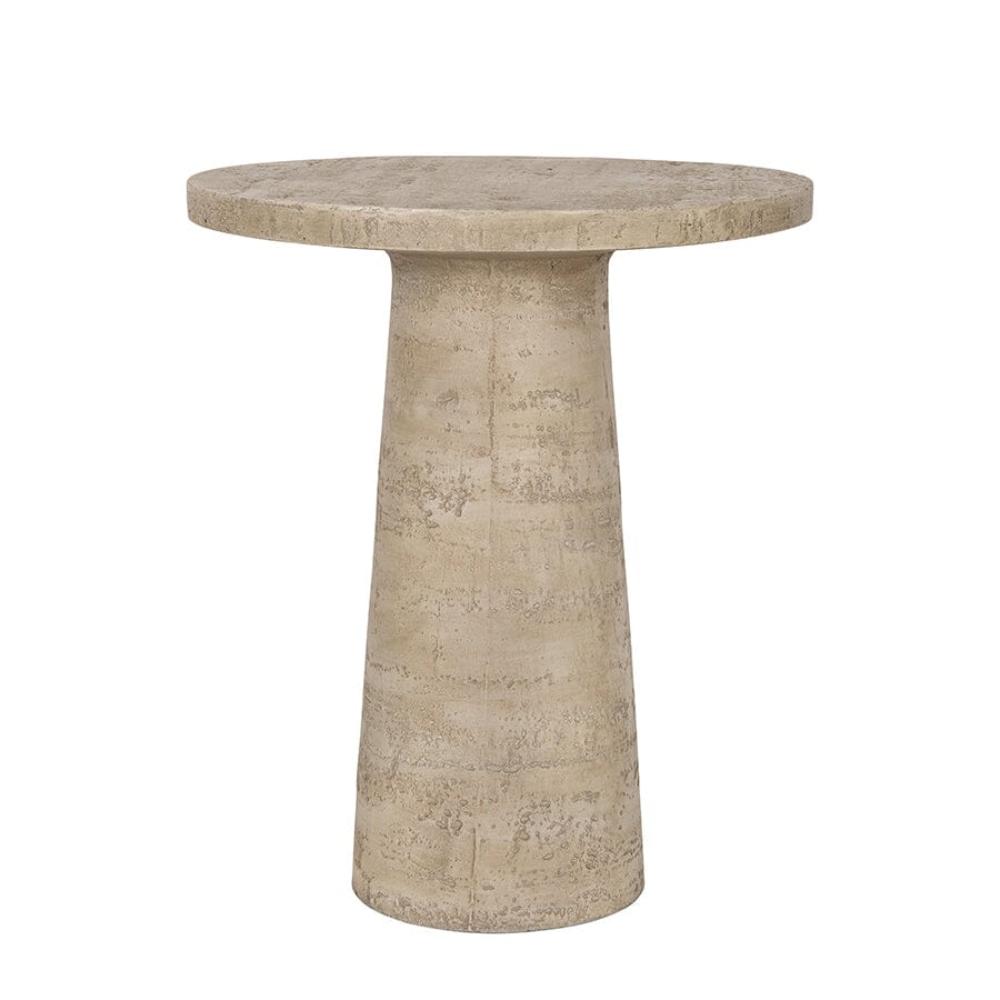 Logan Cement Round Side Table