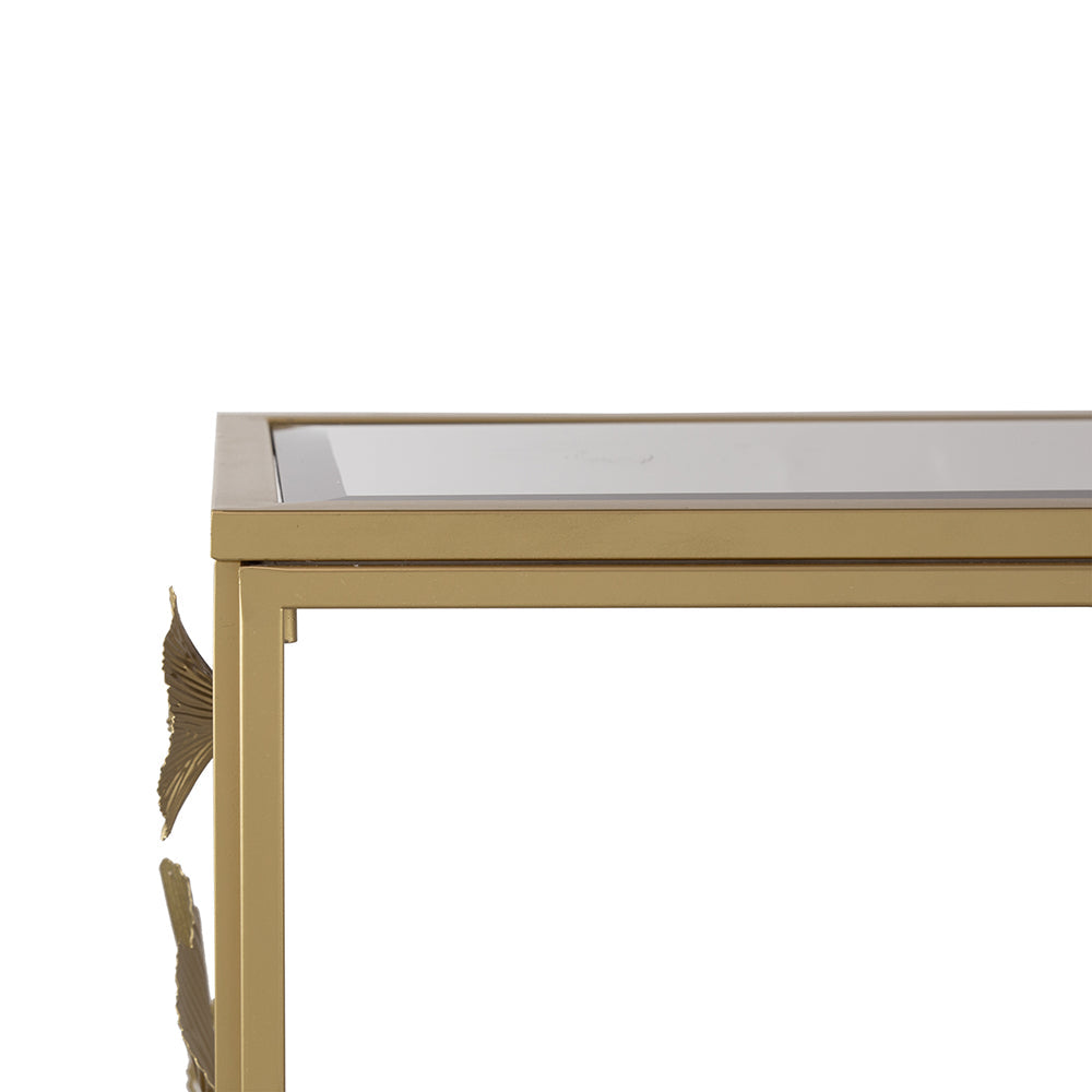 Floret Mirrored Console Table