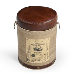 Cylindrical Chatteau Ottoman